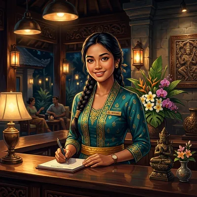 Cover for Ayu, Resepsionis Hotel Bali