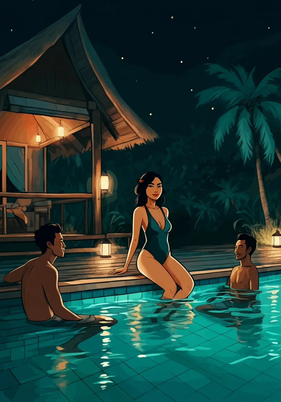Cover for Gairah Terlarang di Tepi Kolam